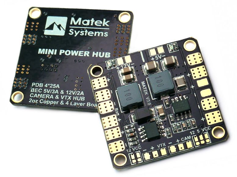 Matek Mini POWER HUB w/ BEC 5V & 12V